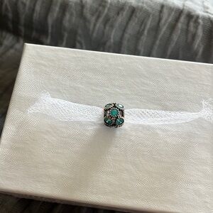 Pandora Teal CZ Charm